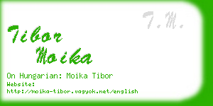 tibor moika business card